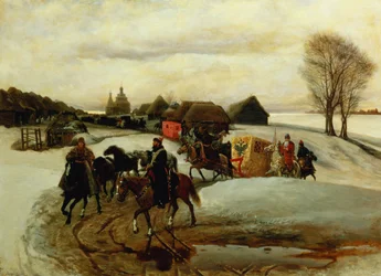 Il pellegrinaggio primaverile della zarina, sotto lo zar Alessio Michajlovič, 1868